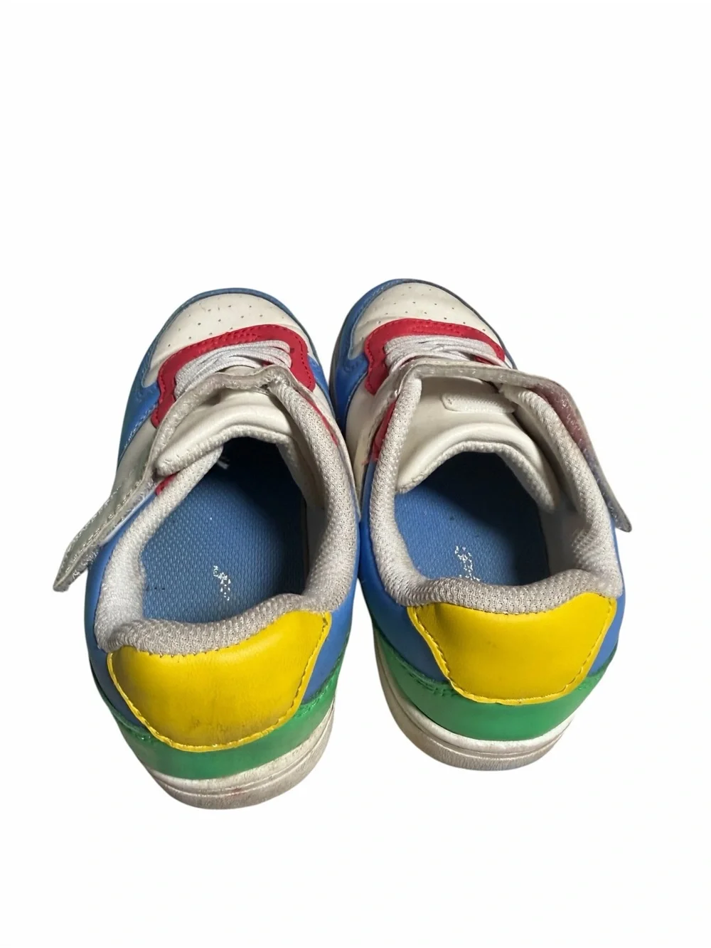 Kids 12 Multicolor Low-Top Sneaker - White, Blue, Pink, Green, Yellow